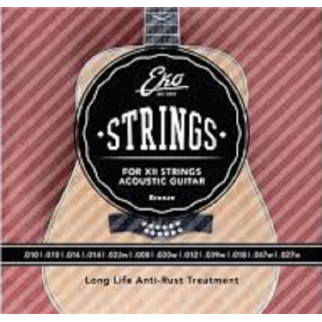 EKO GUITARS Corde Chitarra Acustica XII Bronze 10-47 Light Set/12
