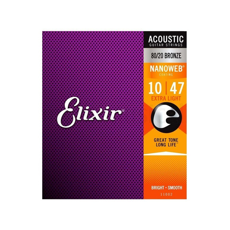 ELIXIR 11002 ACOUSTIC 80/20 BRONZE NANOWEB