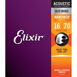 ELIXIR 11306 ACOUSTIC 80/20 BRONZE NANOWEB