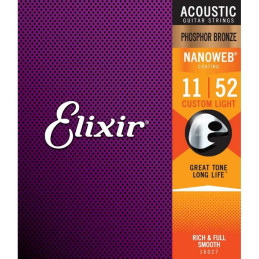 ELIXIR 16027 ACOUSTIC PHOSPHOR BRONZE NANOWEB