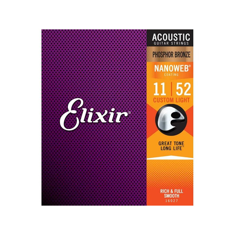 ELIXIR 16027 ACOUSTIC PHOSPHOR BRONZE NANOWEB
