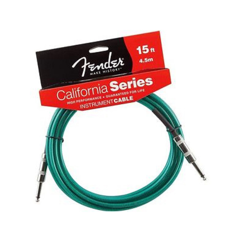 Fender Jack serie California per chitarra e basso 3mt Surf Green 0990510057