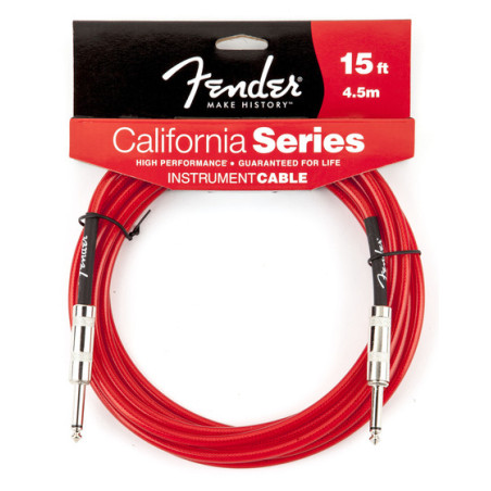 Fender Jack serie California per chitarra e basso 4,5mt Candy Apple Red 0990515009