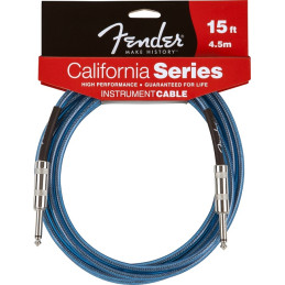 Fender Jack serie California per chitarra e basso 4,5mt Lake Placid Blue 0990515002