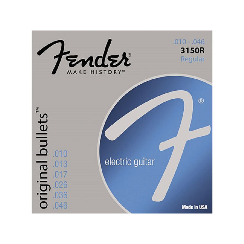 Fender Muta chitarra elettrica 3150R 010-046 Original Bullets Pure Nickel