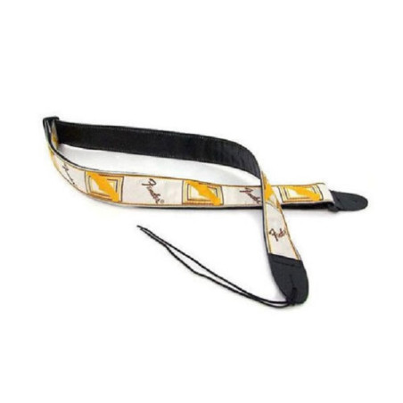 Fender Tracolla per chitarra e basso White Brown Yellow