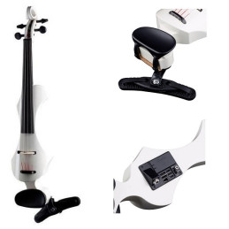 GEWA VIOLINO ELETTRICO BIANCO con astuccio MADE IN GERMANY