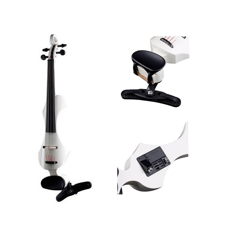 GEWA VIOLINO ELETTRICO BIANCO con astuccio MADE IN GERMANY
