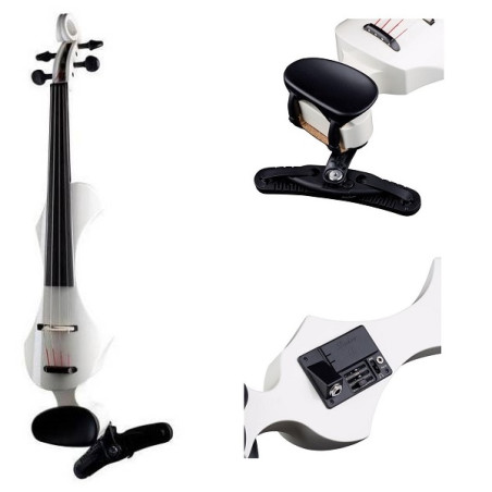 GEWA VIOLINO ELETTRICO BIANCO con astuccio MADE IN GERMANY