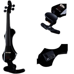 GEWA VIOLINO ELETTRICO NERO con astuccio MADE IN GERMANY