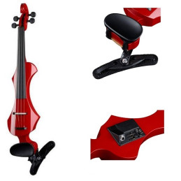 GEWA VIOLINO ELETTRICO ROSSO con astuccio MADE IN GERMANY
