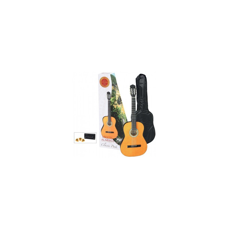 GEWApure Chitarra classica Almeria Classic Pack 4/4 Chitarra, natural