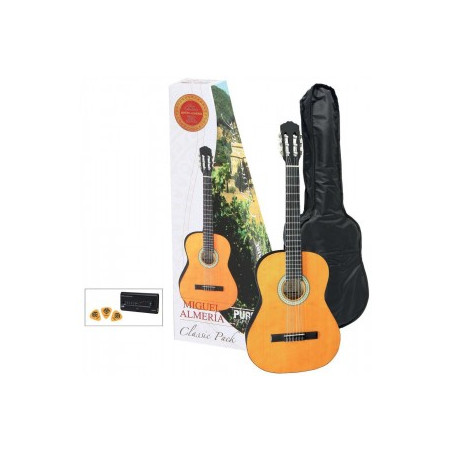 GEWApure Chitarra classica Almeria Classic Pack 4/4 Chitarra, natural