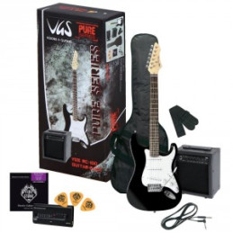GEWApure Chitarra elettrica VGS RC-100 Guitar Pack Black
