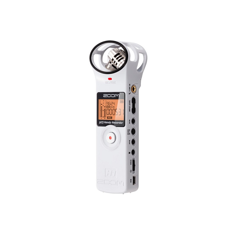 H1 White - registratore stereo digitale c/scheda microSD 2GB inclusa
