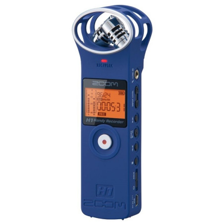 H1/LU blu- registratore stereo digitale c/scheda microSD 2GB inclus