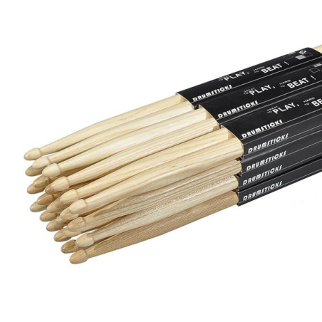 Hayman bacchette per batteria 5B, confezione 12 paia