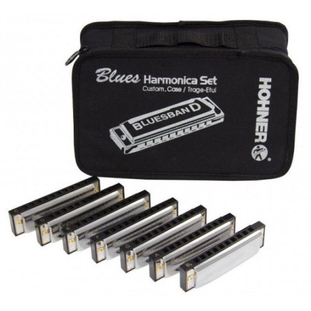 HOHNER BORSA BLUESBAND CON 7 ARMONICHE