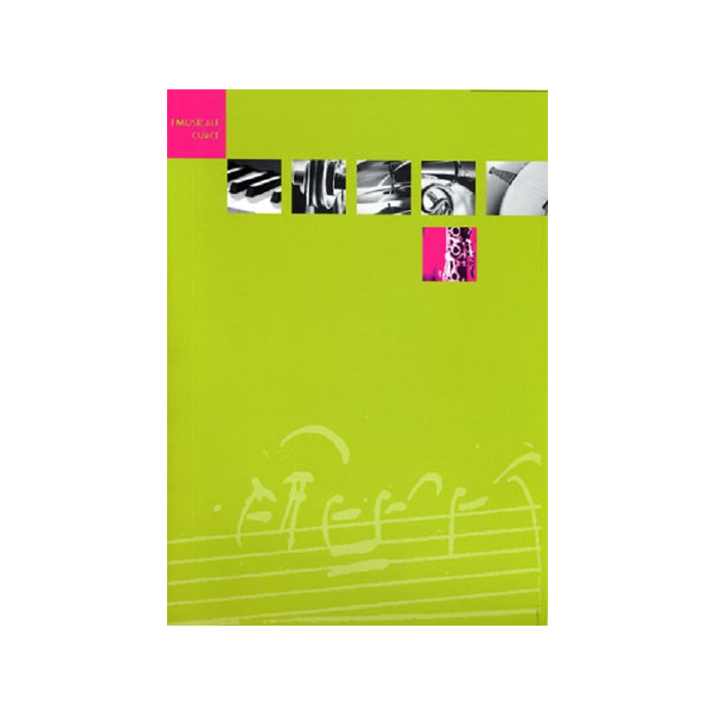 I MUSICALI CURCI VERDE E FUCSIA 12 PENTAGRAMMI