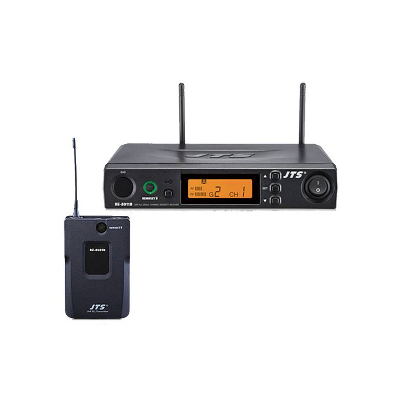JTS RU-8011D+RU-850TB Sistema UHF PLL wirelesy diversity