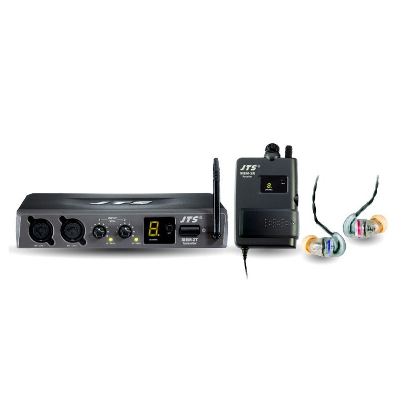 JTS SIEM-2T/SIEM-2R+IE1 UHF IN EAR MONITORING SYSTEM 638-662MHZ