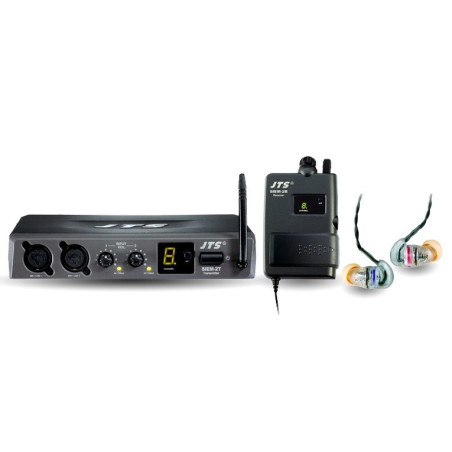 JTS SIEM-2T/SIEM-2R+IE1 UHF IN EAR MONITORING SYSTEM 638-662MHZ