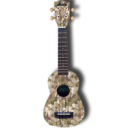 Kala MK-SCAMO Ukulele Soprano Ukadelic in Legno Camouflage Satinato