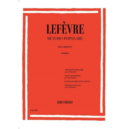 LEFEVRE J.X. METODO PER CLARINETTO VOL 1