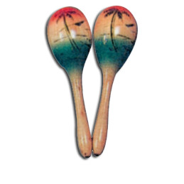 M9 COPPIA MARACAS PICCOLA, IN LEGNO