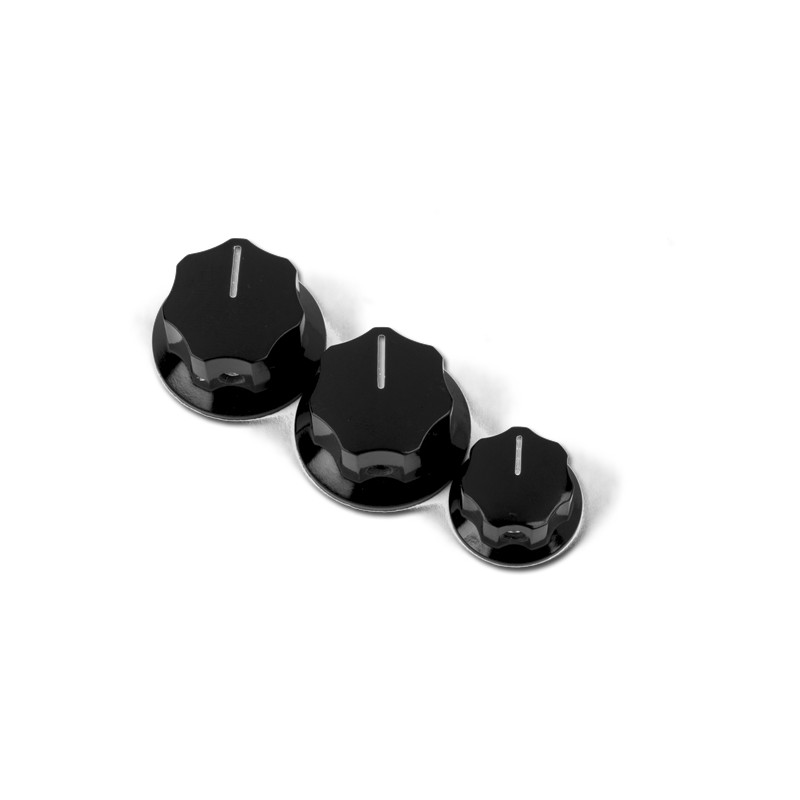 MANOPOLE JAZZ BASS NERE set di 3pz