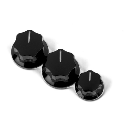 MANOPOLE JAZZ BASS NERE set di 3pz