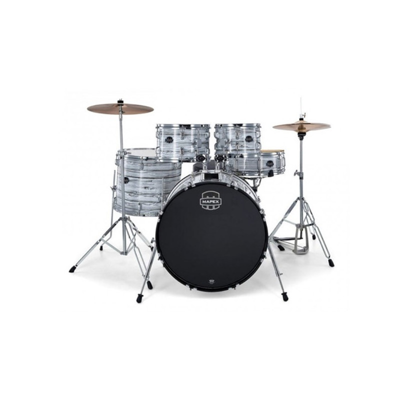MAPEX CM5844FTCFI Comet Junior 5 pezzi White Marblewood con Hardware e Piatti