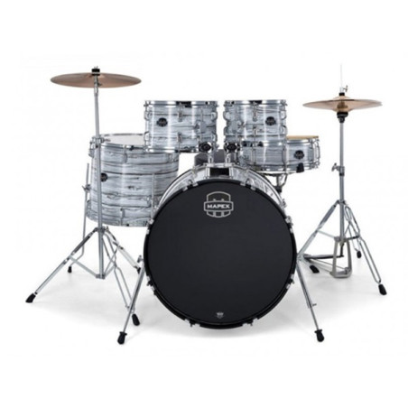 MAPEX CM5844FTCFI Comet Junior 5 pezzi White Marblewood con Hardware e Piatti