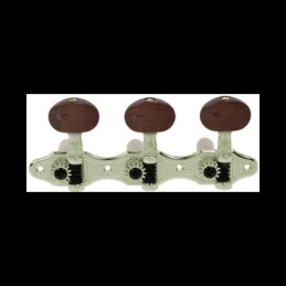 Meccaniche chitarra classica MHC200NI NICKEL bottone marrone