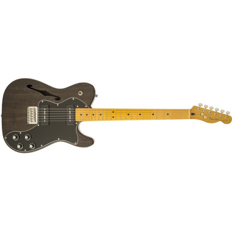 Modern Player Telecaster® Thinline Deluxe, Maple Fingerboard, Black Transparent