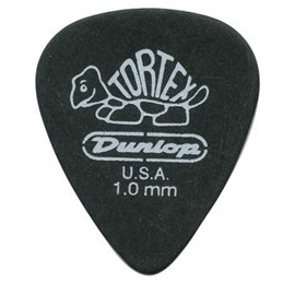 DUNLOP PLETTRO 488P1.0 TORTEX Black Standard 1.0mm | Disalvatoremus...