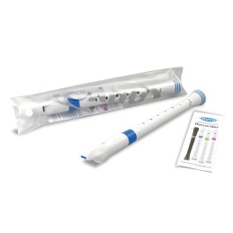 N310RDBL-G  NUVO FLAUTO DOLCE SOPRANO WHITE/BLUE