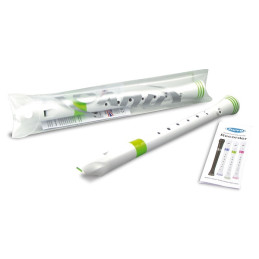 N310RDGR-G  NUVO FLAUTO DOLCE SOPRANO WHITE/GREEN