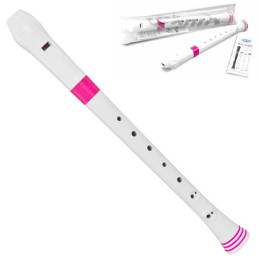 N310RDPK-G  NUVO FLAUTO DOLCE SOPRANO WHITE/PINK