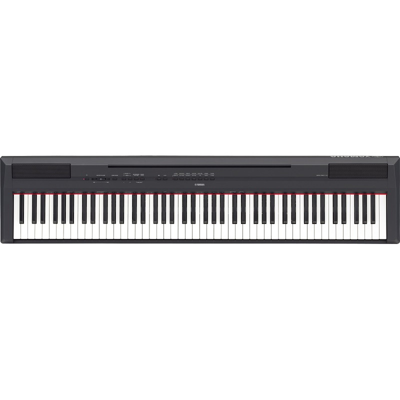 P115 BLACK PINOFORTE DIGITALE PORTATILE 88 TASTI PESATI