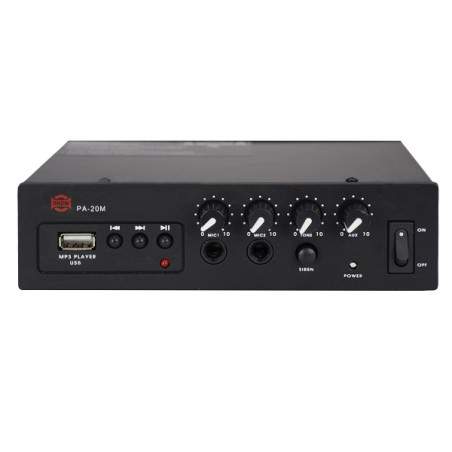 PA 20M Amplificatore 12V- 20W con MP3