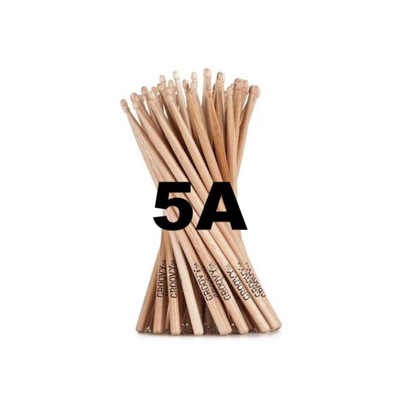 Paia di BACCHETTE 3° SCELTA 5A cono logo DS