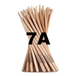 Paia di BACCHETTE 3° SCELTA 7A cono logo DS