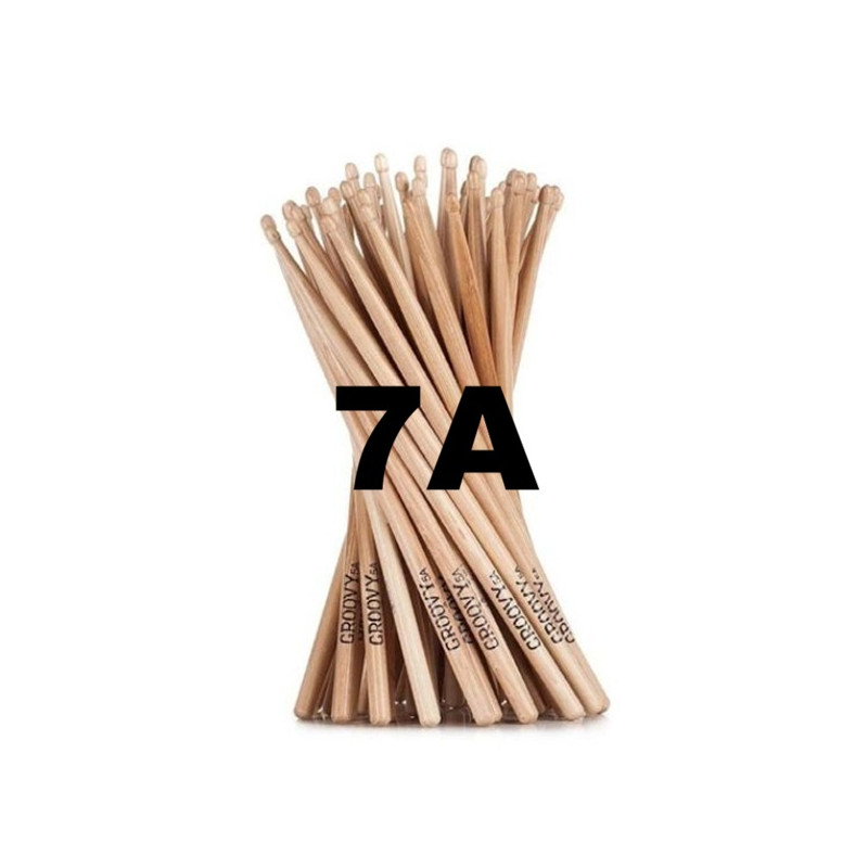 Paia di BACCHETTE 3° SCELTA 7A cono logo DS