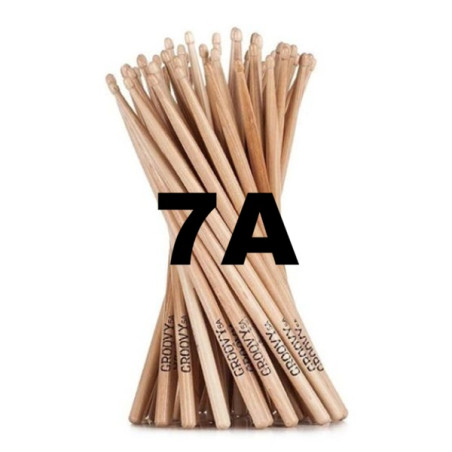 Paia di BACCHETTE 3° SCELTA 7A cono logo DS