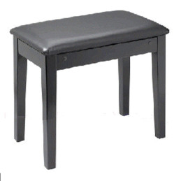 Panchetta in legno con vano libri Black