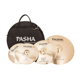 Pasha Dragon Set di piatti per batteria con borsa in omaggio