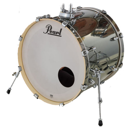 PEARL EXX 20X16  BASS DRUM W/BB-70 (SMOKEY CHROME)