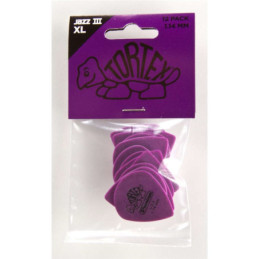 DUNLOP PLETTRO 498P1.14 TORTEX JAZZ III XL1.14MM M, 12/PLYPK | Disa...