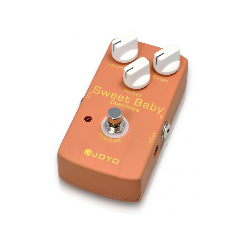 Pedale modello JF-36 Sweet Baby Overdrive. Overdrive a elevato guadagno. True Bypass.
